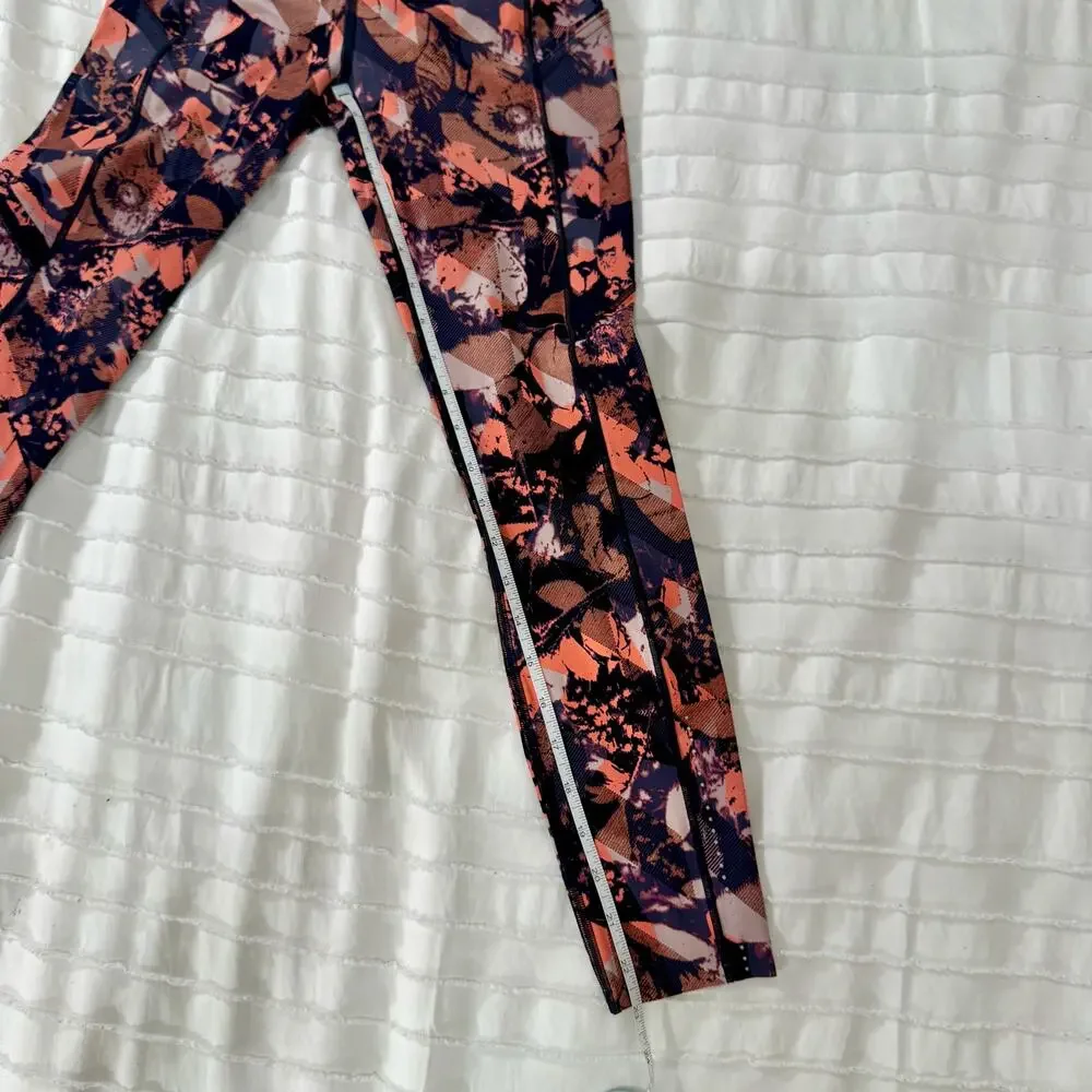 Lululemon Fast & Free 7/8 Tight II Nulux High Rise Printed Running Legging Sz 6 - Picture 6 of 13
